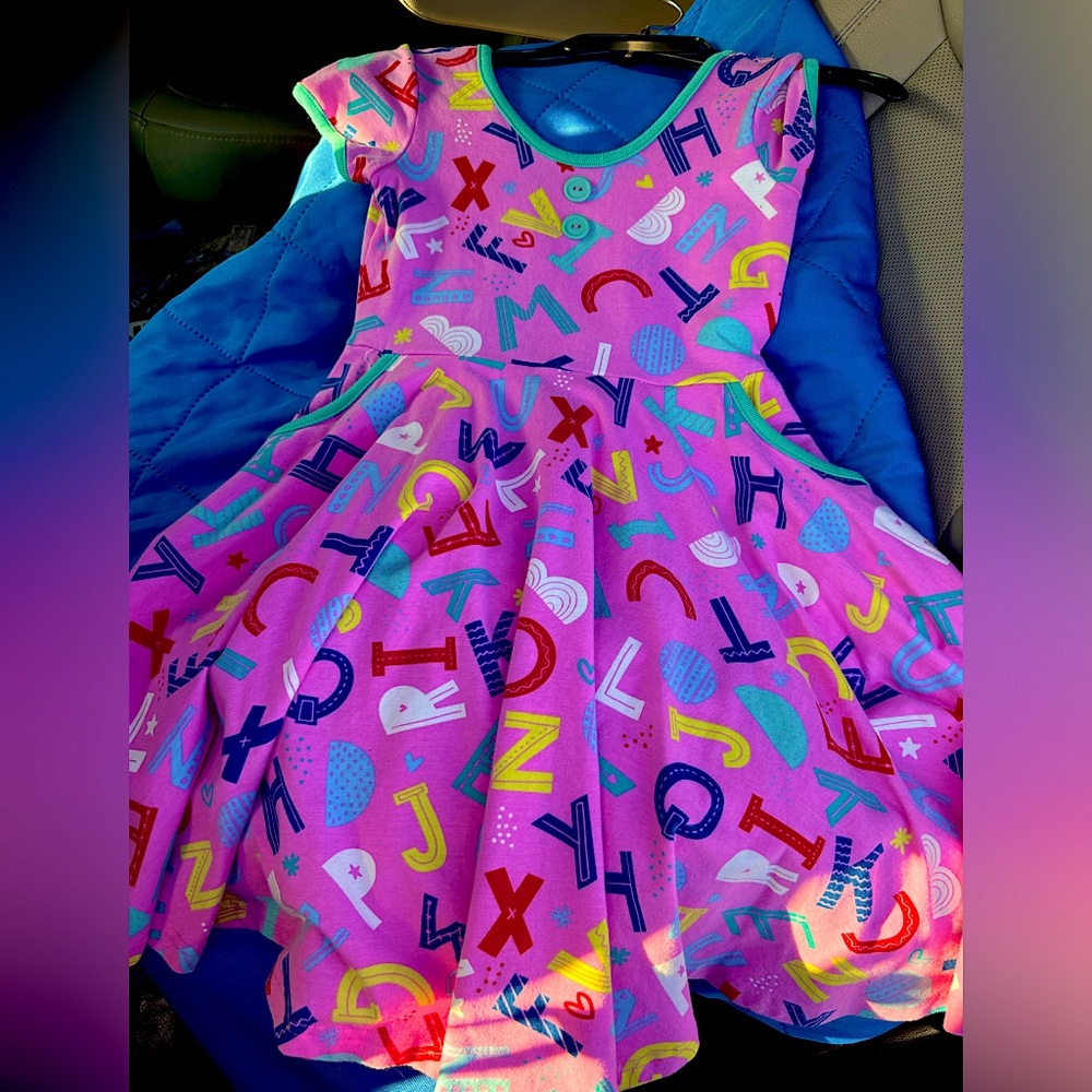 Eleanor Rose Alphabet Back-to-School Dress